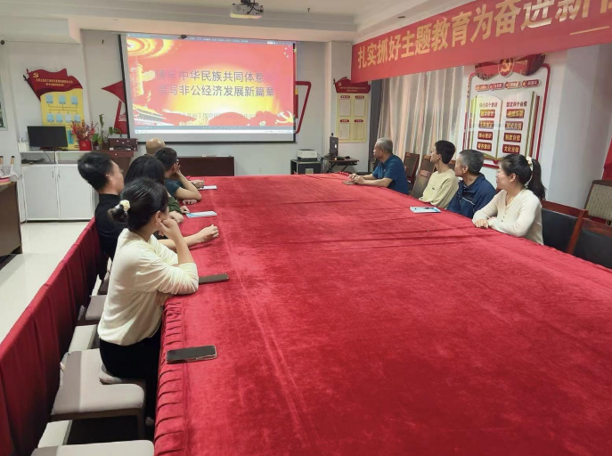 昆崗黨支部開(kāi)展“鑄牢中華民族共同體意識(shí) 譜寫(xiě)非公經(jīng)濟(jì)發(fā)展新篇章”主題學(xué)習(xí)活動(dòng)